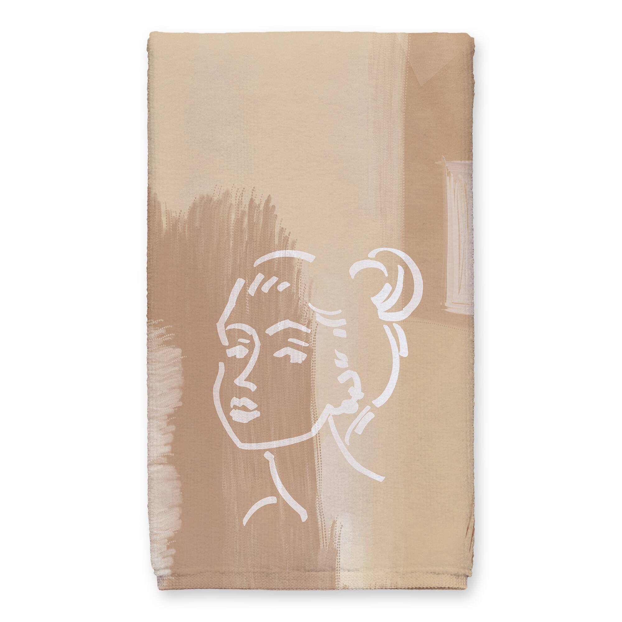 Neutral Desert Girl Towel Set